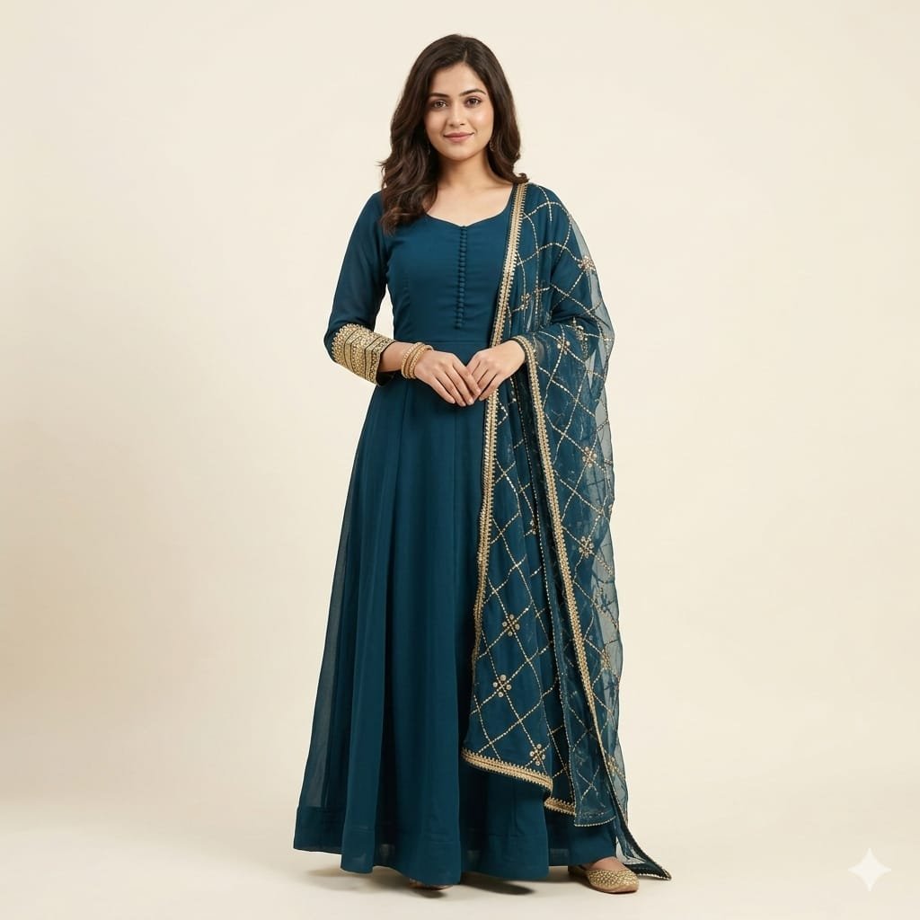 Model wearing featured collection