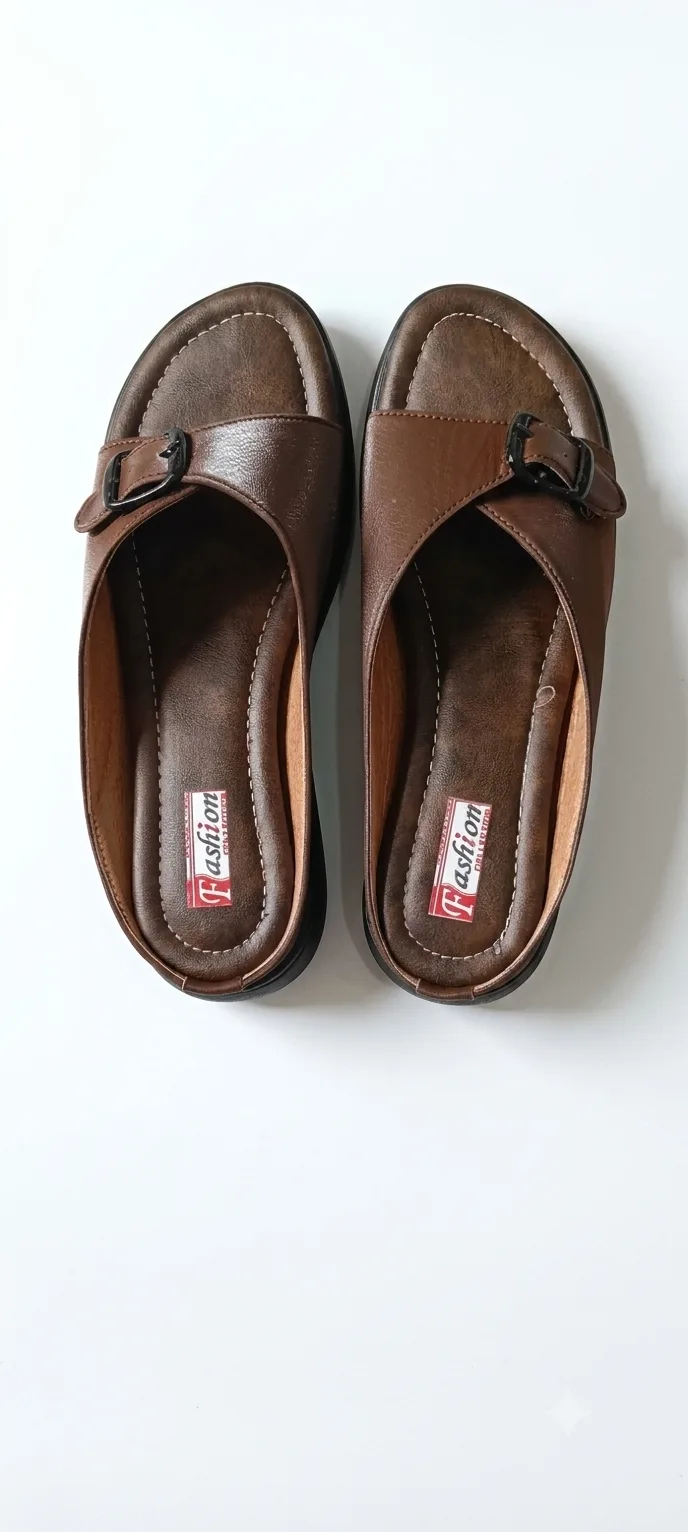 Daily Wear Comfort Slip-On Footwear - Brown